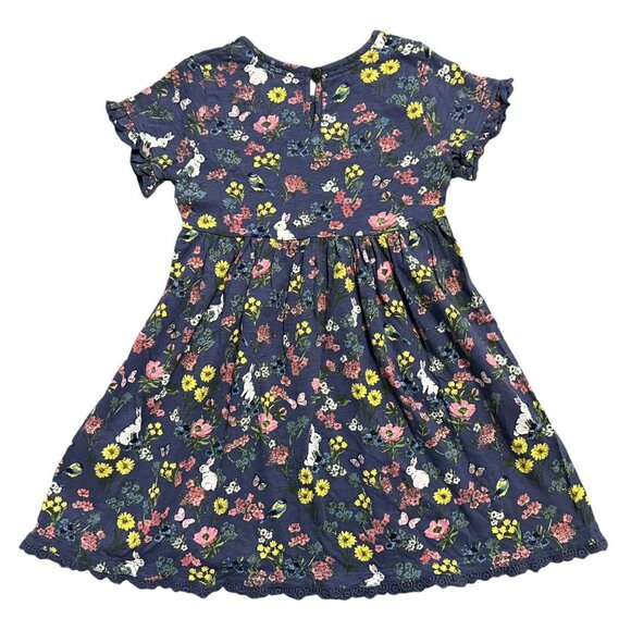 Mantaray 4-5Y Navy Floral Bunny Print Dress - Picture 6 of 8